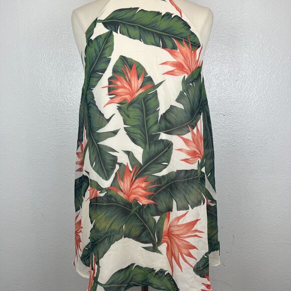 Show Me Your Mumu Paradise Found Gomez Tropical Mini Shift Halter Dress Size XS - Picture 2 of 7